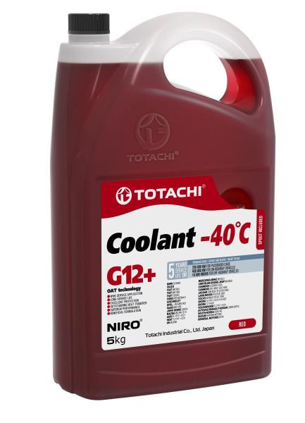 Охлаждающая жидкость Totachi Niro Coolant Red G12+ 5 кг, Антифриз (Жидкости охлаждающие)